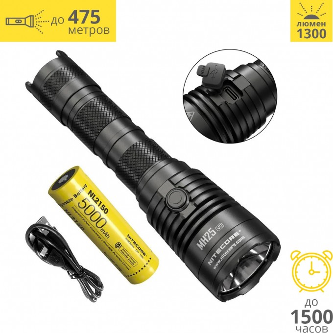 Фонарь NITECORE MH25V2 HUNTING KIT 21872 Фонарь NITECORE MH25V2 HUNTING KIT 21872