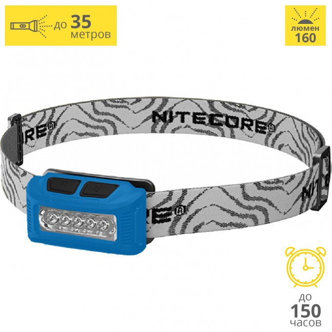 Налобный фонарь NITECORE NU10 BLUE HIGH PERFORMANCE 15987 Налобный фонарь NITECORE NU10 BLUE HIGH PERFORMANCE 15987