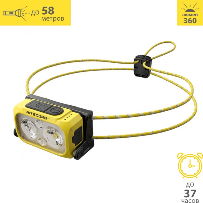 Налобный фонарь NITECORE NU21 Speed Yellow 0236 Налобный фонарь NITECORE NU21 Speed Yellow 0236