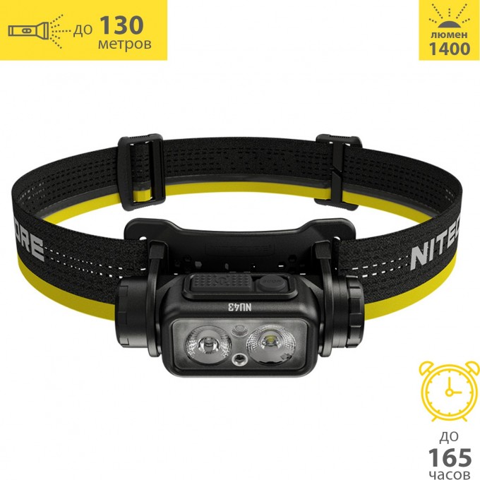 Налобный фонарь NITECORE NU43 LUMINUS SST-20-W 22321 Налобный фонарь NITECORE NU43 LUMINUS SST-20-W 22321